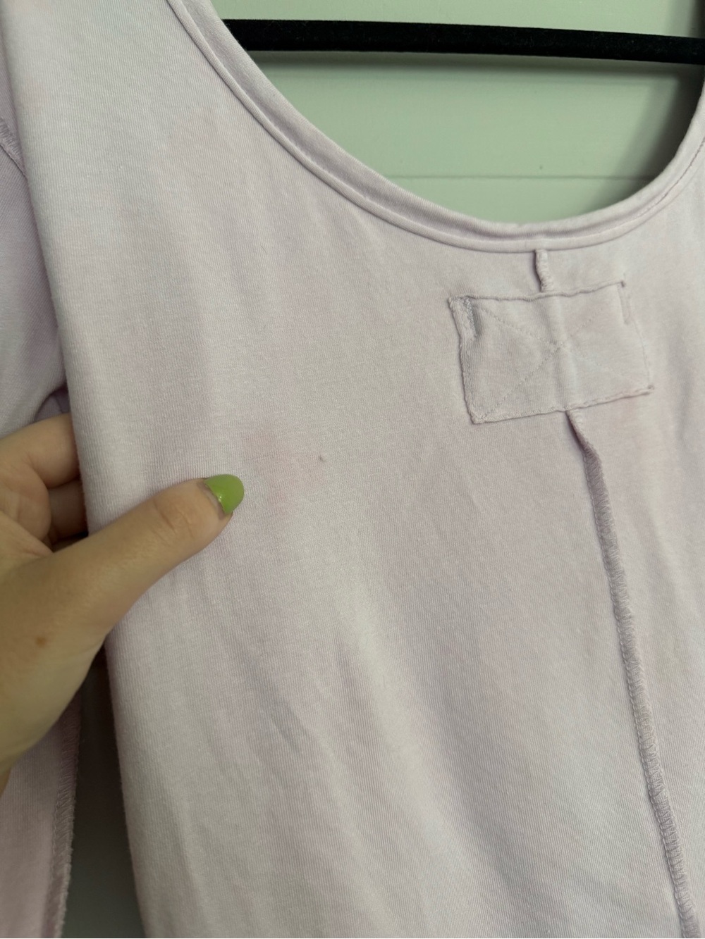 Free People We The Free Long Sleeve Can't Let Go Tee size XL light purple - Picture 3 of 11
